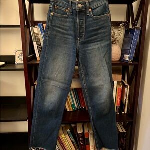 Re/Done 70s Stovepipe Women's Blue Jeans